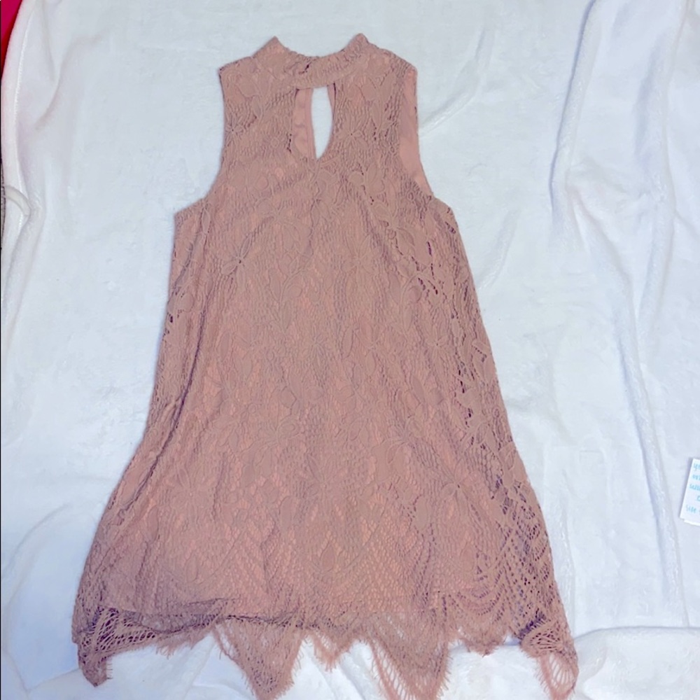 pink high neck dress - never worn